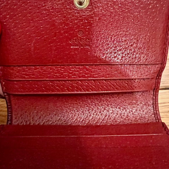 Gucci Card Case Wallet Monogram GG Supreme Tian Print - Picture 8 of 9